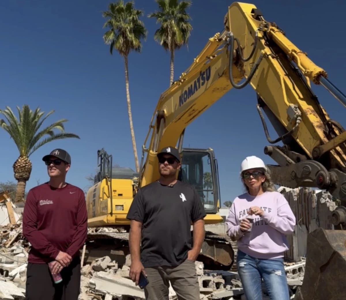 The team at the build site
